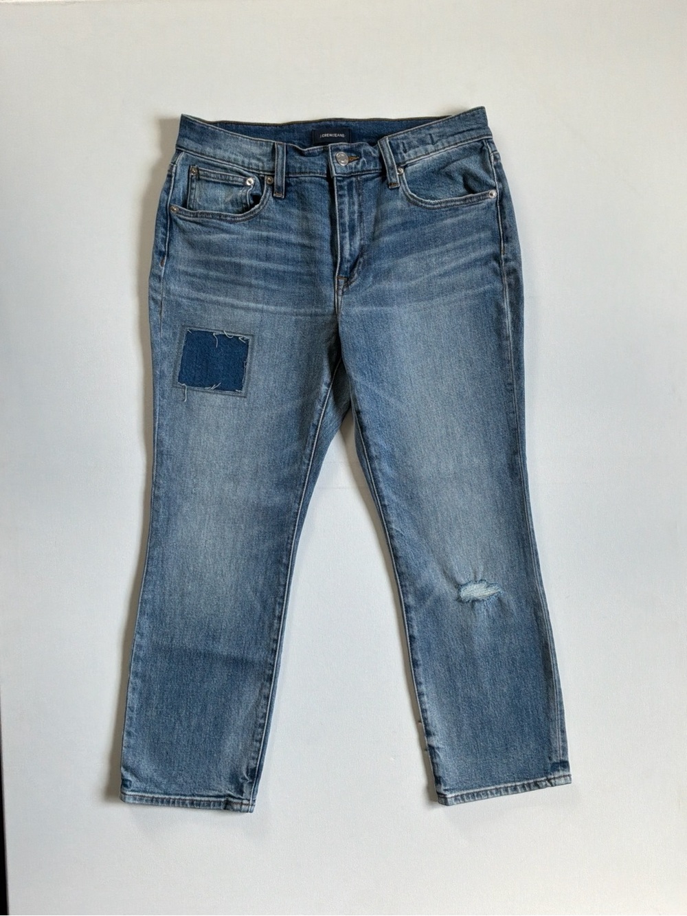 NWT J. Crew Slim Broken-In Boyfriend Patch Jeans